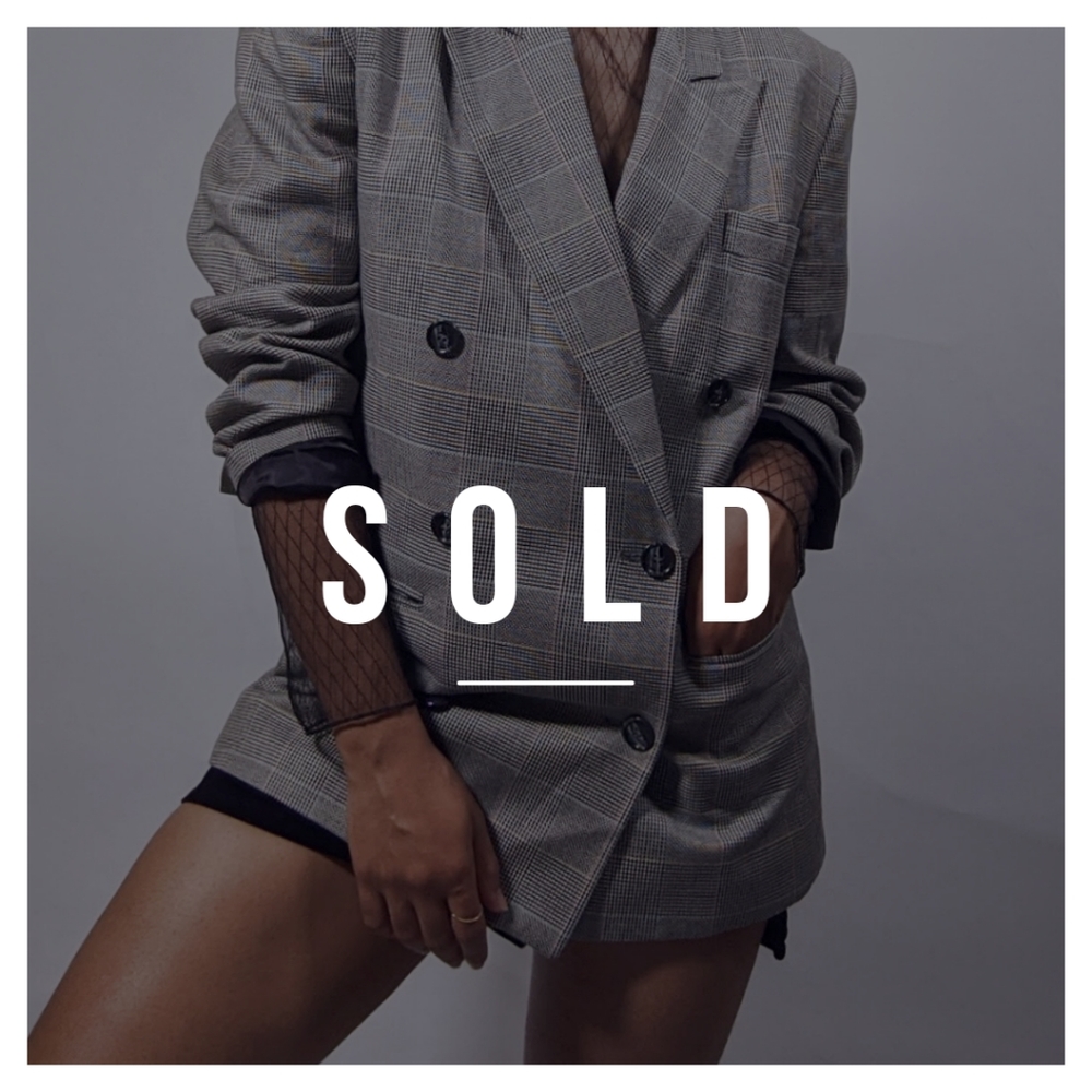 SOLD - Oversized Plaid Jacket